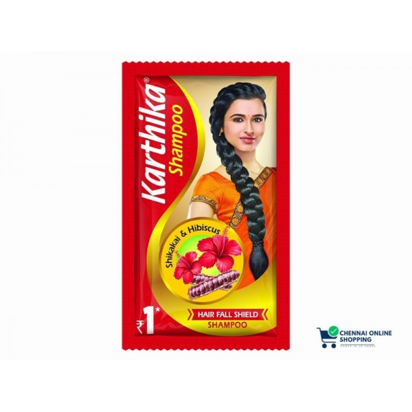 Buy Karthika Hairfall Shield Shampoo, 6ml (Pack of 20)