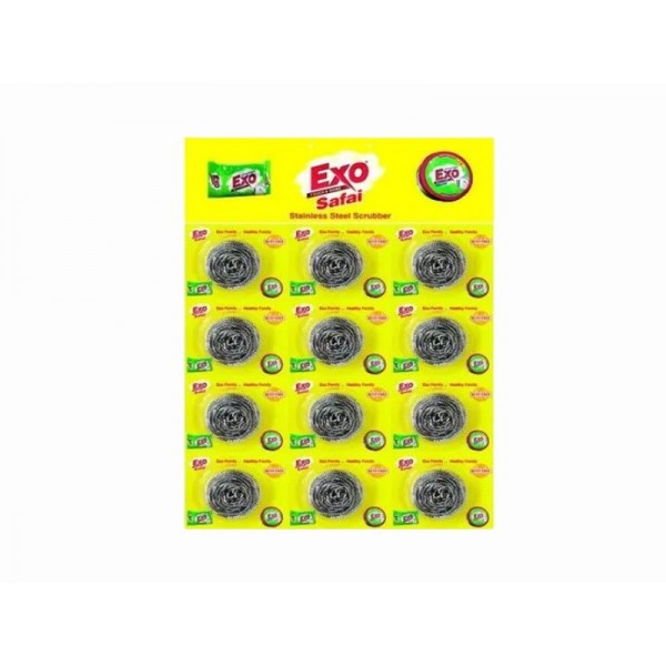 Exo Steel Scrubber Rs 10 (1 Strip 12 pack)