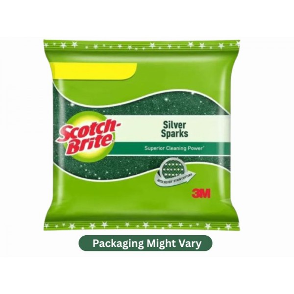 Scotch Brite Sponge Silver Sparks  - Pack of 16