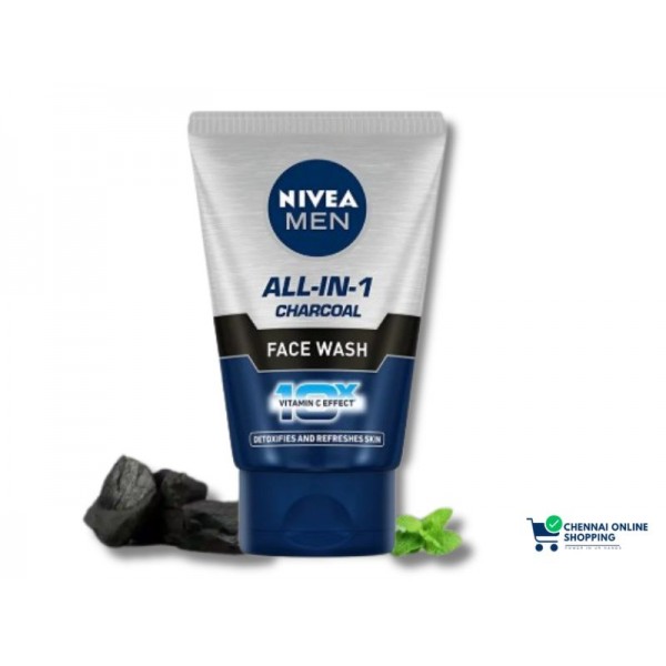 Nivea Men Face Wash All in 1 Charcoal 100 g