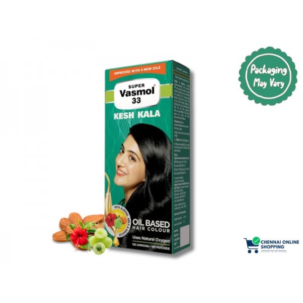 Super Vasmol 33 Kesh Kala Oil based hair colour 100 ml