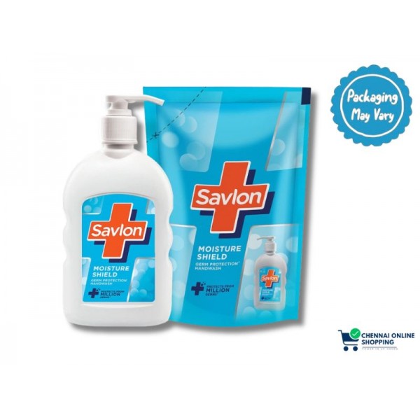 Savlon Moisture Shield Hand Wash 80 ml pump + 175 ml refill 255 ml
