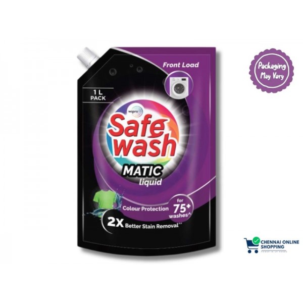 Safe Wash Matic Liquid Front Load Pouch 1 litre