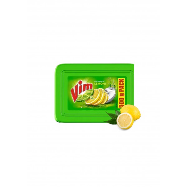 Vim Lemon Dishwash Bar 500g