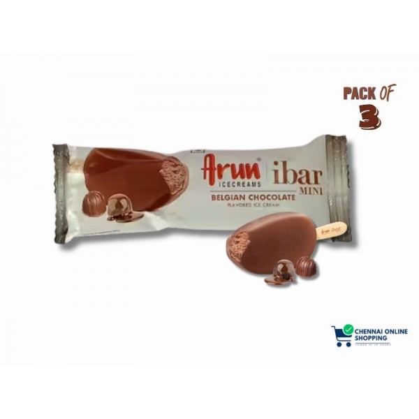 Arun Ice Cream Belgian Choco ibar 45 ml (Pack of 3)