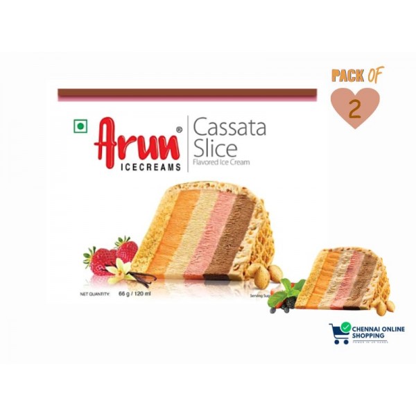 Arun Ice Cream Casata Slice Exotic 120 ml (Pack of 2)