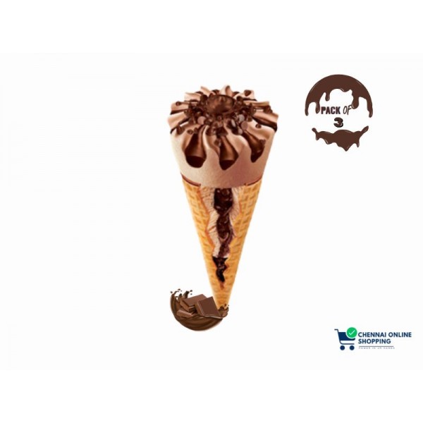 Arun Ice Cream Double Chocolate Icone 100 ml (Pack of 3)