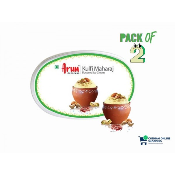 Arun Ice Cream Kulfi Maharaja Royal Cup 125 ml (Pack of 2)