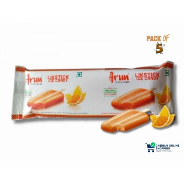 Arun Ice Cream Lipstick Orange Bar ( SPL - JED ) 50 ml (Pack of 5)