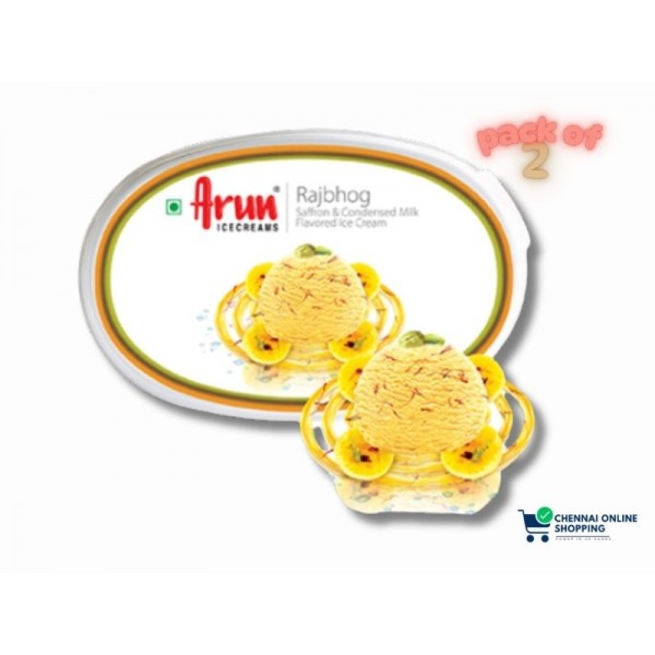 Arun Ice Cream Raj Bhog Tub 500 ml (Pack of 2)