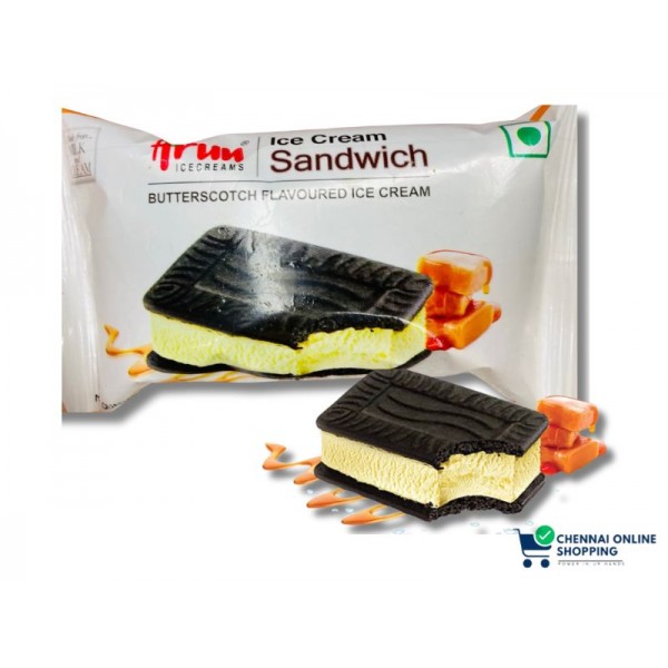Arun Ice Cream Rectangles Butterscotch Ice Cream Sandwich 30 ml (Pack of 5)