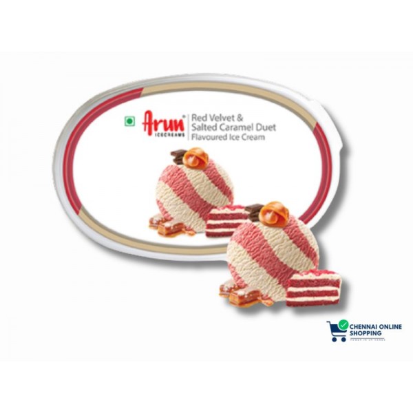 Arun Ice Cream Salted Caramel & Red Velvet Tub 1000 ml