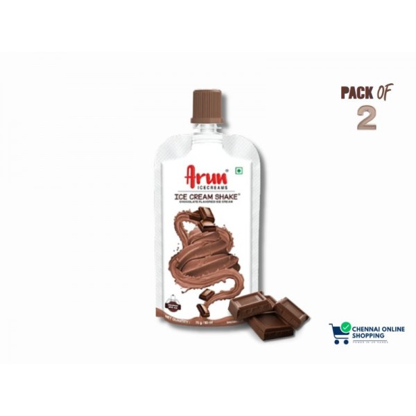 Arun Ice Cream Shake Chocolate 90 ml (Pack of 2)