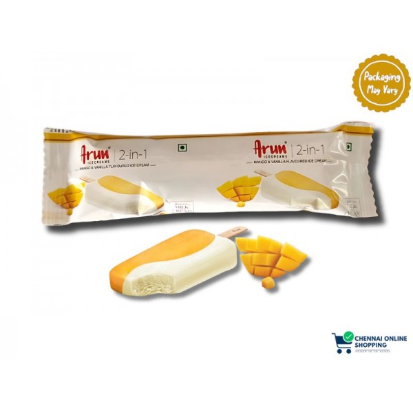 Arun Ice Cream Two In one Mango Bar 60 ml (Pack of 3)