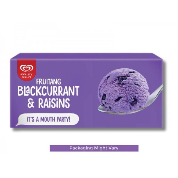 Kwality Walls Ice Cream Black Current Raisins 700 Ml