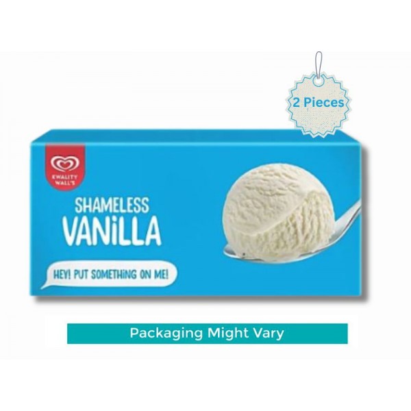 Kwality Walls Ice Cream CD Vanilla 700 Ml X 2 Pieces