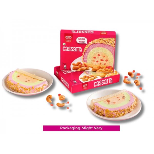 Kwality Walls Ice Cream Cassata New SB 125 Ml X 2 Pieces