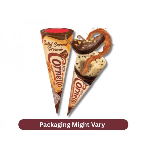 Kwality Walls Ice Cream Cor Salted Caramel Brownie 110 Ml