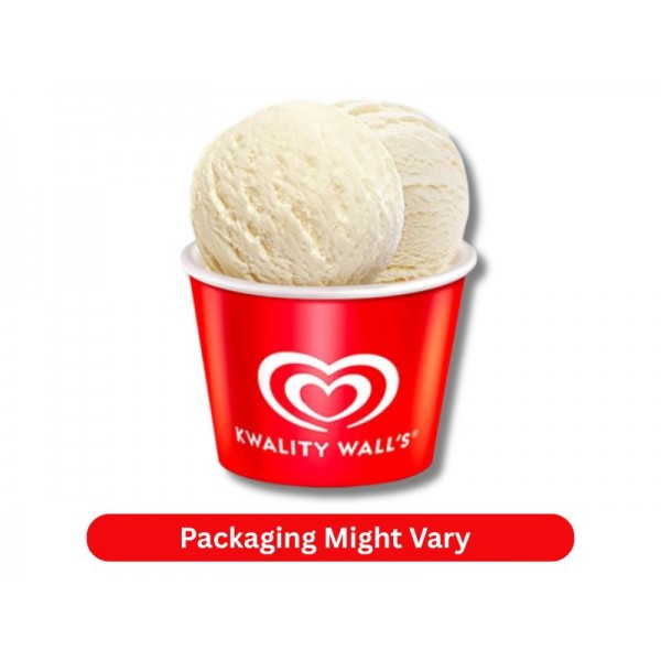 Kwality Walls Ice Cream Large Cup Vanilla Supreme 90 Ml