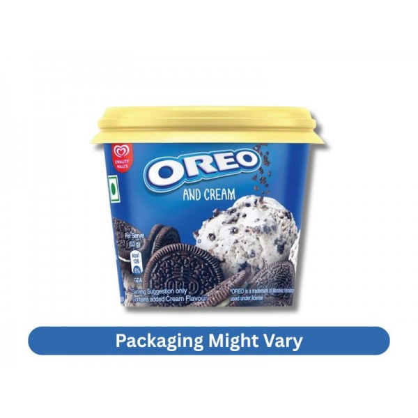 Kwality Walls Ice Cream Oreo And Cream Cup 100 Ml