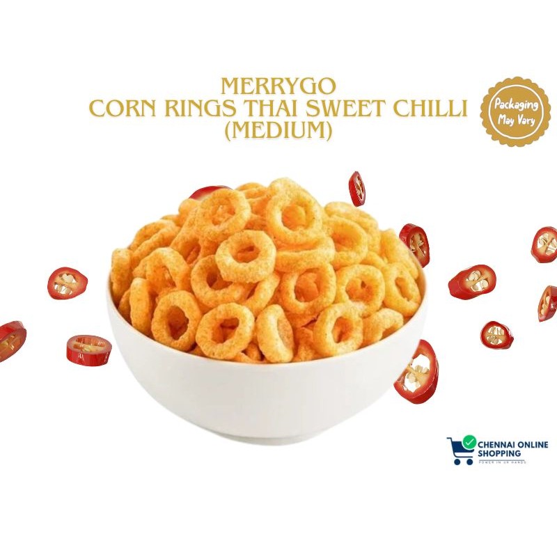 Merrygo Corn Rings Thai Sweet Chilli  (Medium)