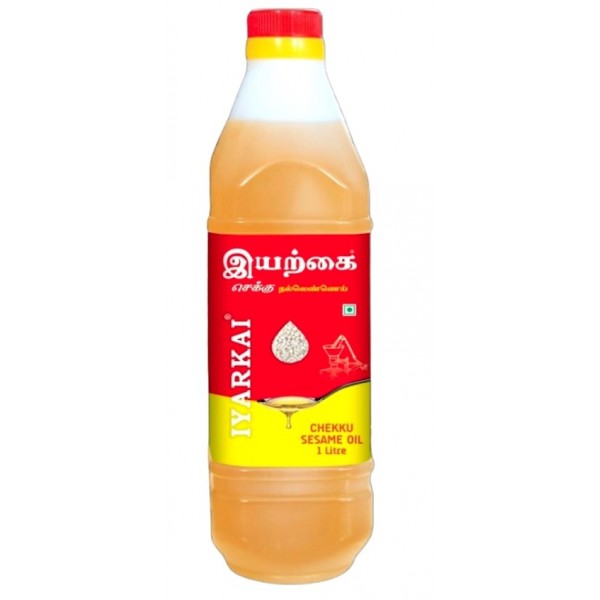 Iyarkai Chekku Seasame Oil 1 lit Bottle