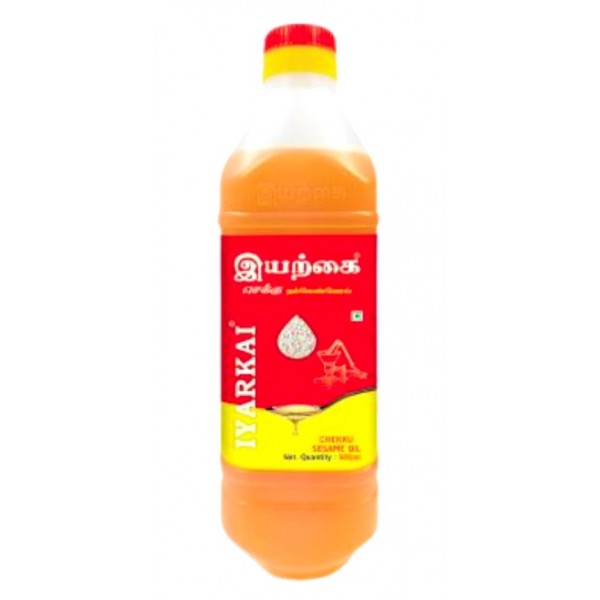 Iyarkai Chekku Seasame Oil 500 ml Bottle 