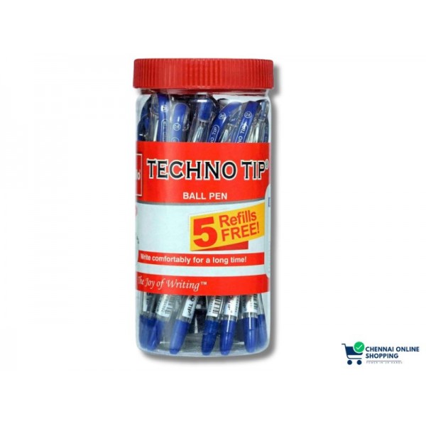 Cello Techno Tip Blue Ball Pen Jar 20 NO