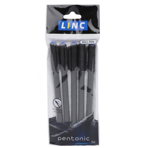 Linc Pentonic Ball Pen Blue Pack of 5