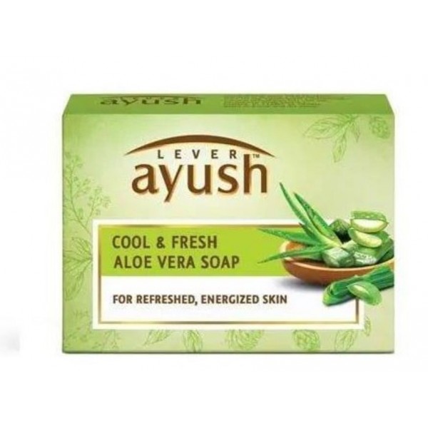 Lever  Ayush Cool & Fresh Aloe Vera Soap 100g