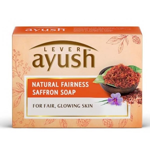 Lever  Ayush Natural Glow Saffron Soap 100g