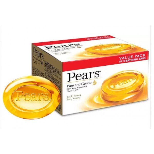 Pears Pure and Gentle Bathing Soap 125gX3