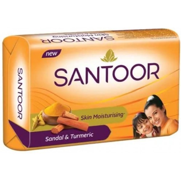 Santoor Sandal & Turmeric Bathing Soap 100g