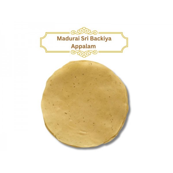 Madurai Sri Backiya  Appalam 100 g