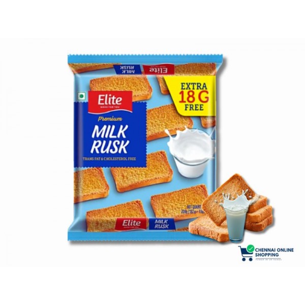 Elite Premium Milk Rusk 200 g ( 182 g + 18 g )