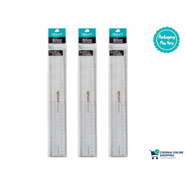 Apsara Deluxe Scale Transparent  1 Pack 3 Pieces