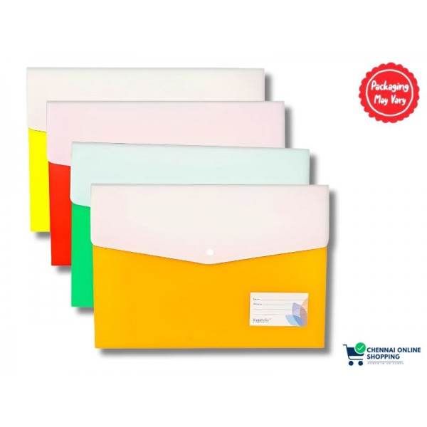 Button Folder Assorted Colour & Design