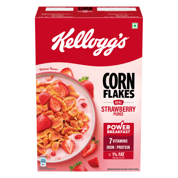 KELLOGGS CORN FLAKES STRAWBERRY PUREE
